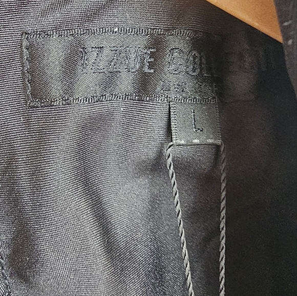 IZZUE Collection Double Breasted Pea Coat  Black Short Trenchcoat Unique size L - Picture 8 of 12